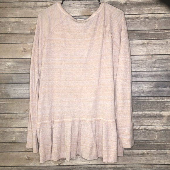 Free People We The Free Coastline Peplum Thermal - Picture 3 of 3